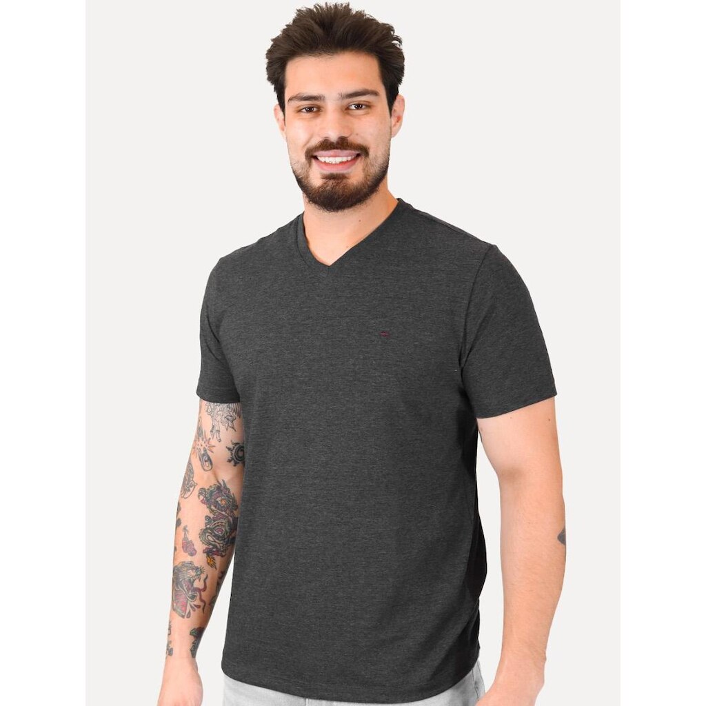 Camiseta Aramis Basic V-Neck Dark Logo Masculina