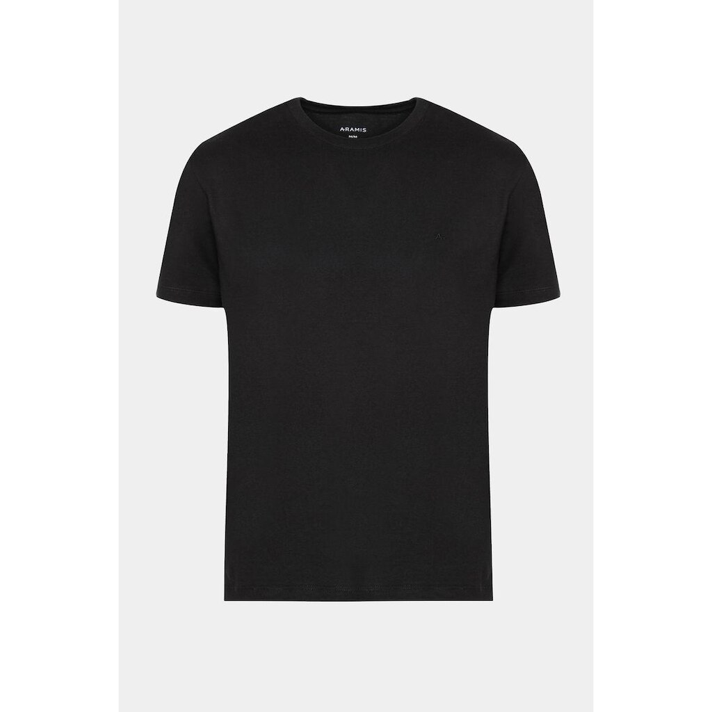 Camiseta Aramis básica Algodão Manga Curta Preto