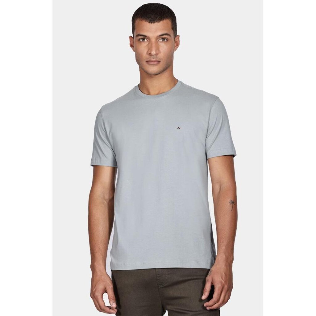 Camiseta Aramis Básica Cinza Prata