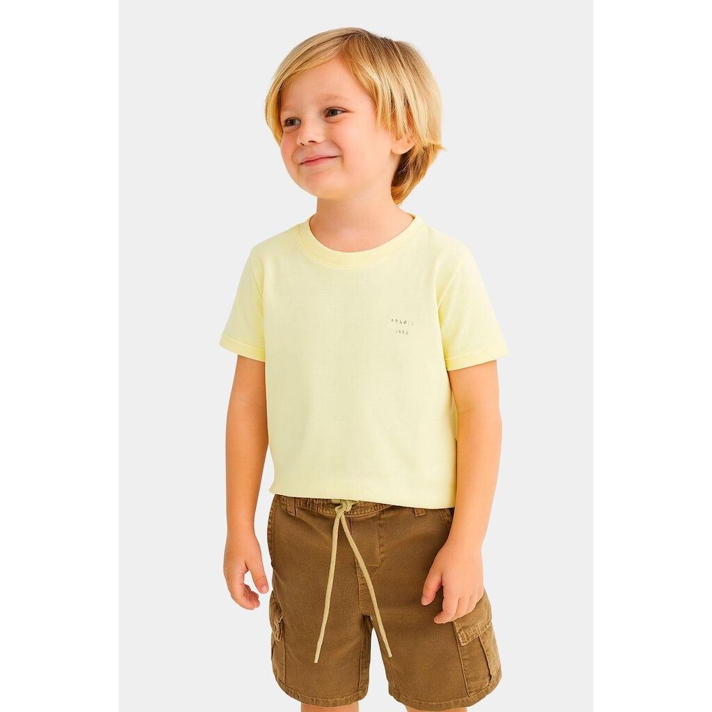 Camiseta Aramis Infantil Manga Curta Laranja
