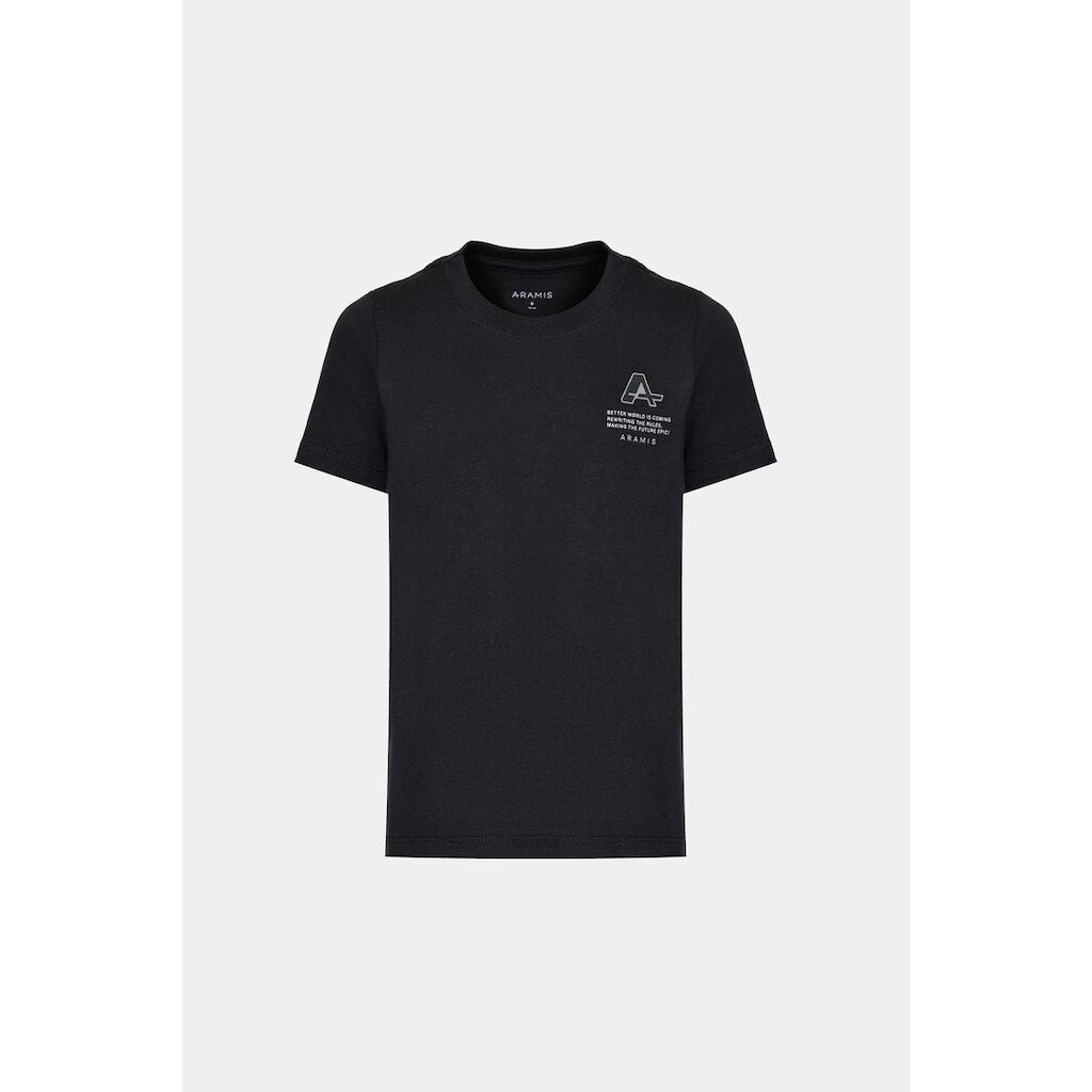 Camiseta Aramis Infantil Manga Curta Pixel Preto
