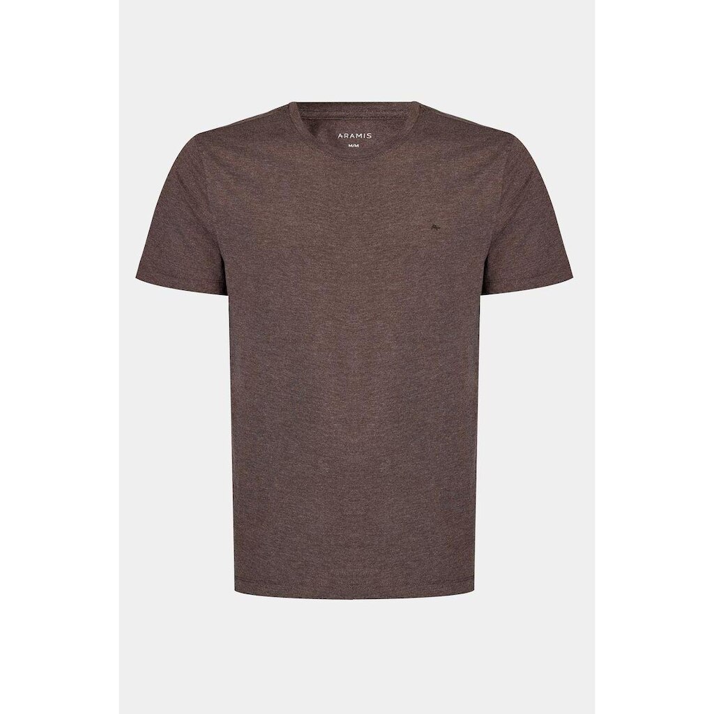 Camiseta Aramis Manga Curta Algodão Básica Cafe