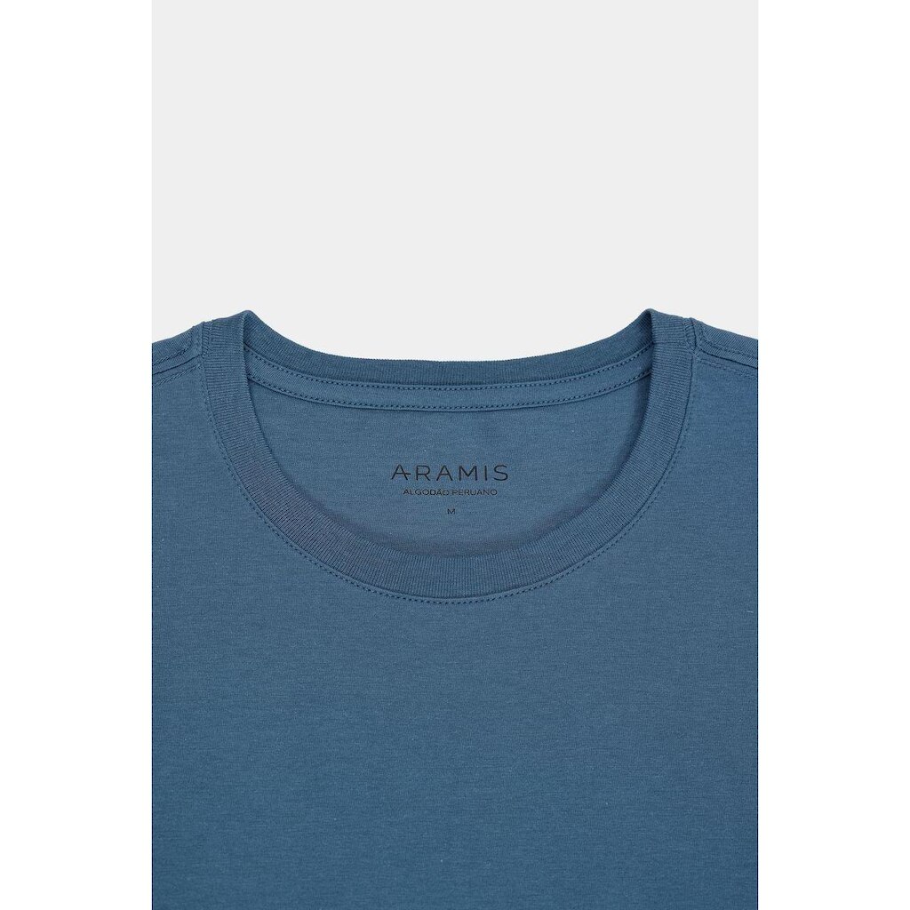 Camiseta Aramis Manga Curta Algodão Peruano