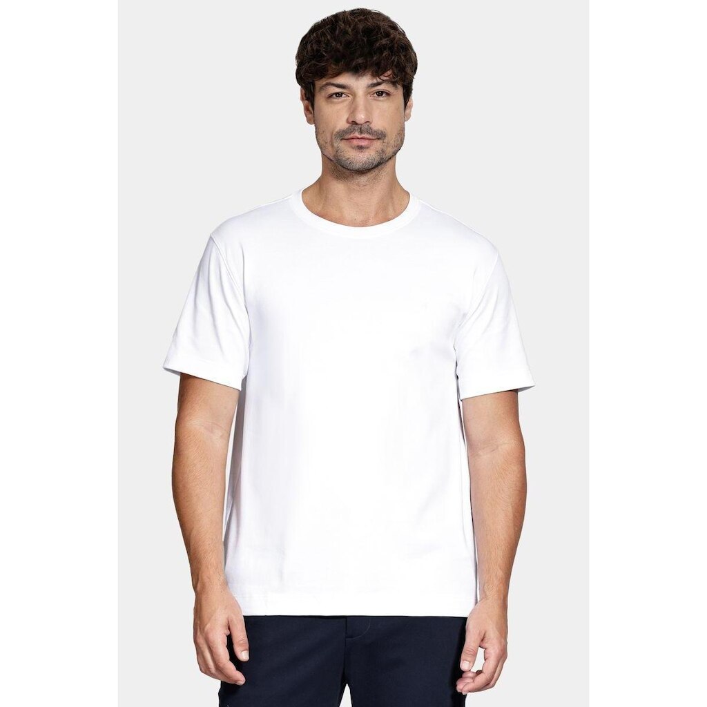 Camiseta Aramis Manga Curta Básica Algodão Branco