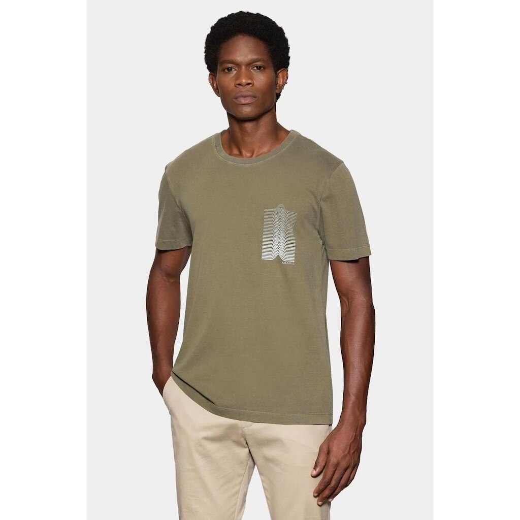 Camiseta Aramis Manga Curta Estampada Linhas