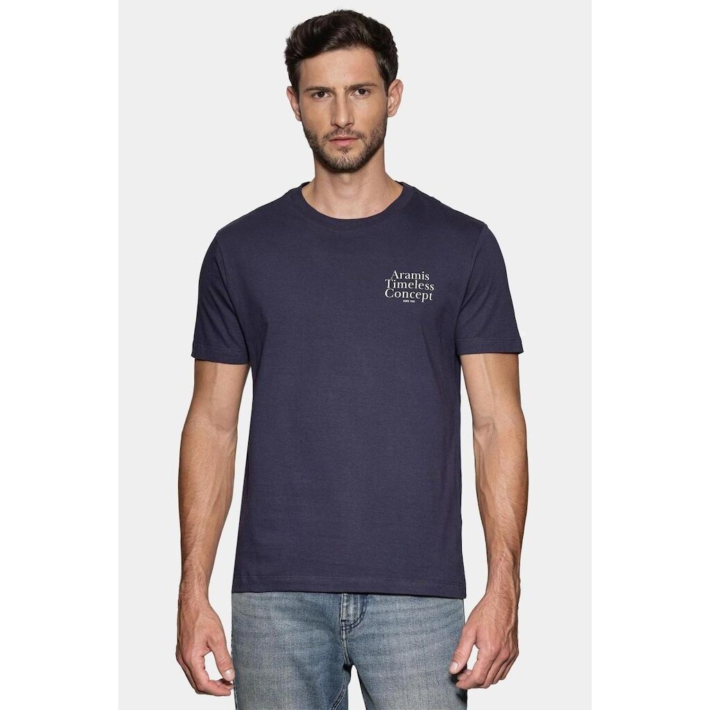 Camiseta Aramis Manga Curta Estampada Timeless Concept Navy