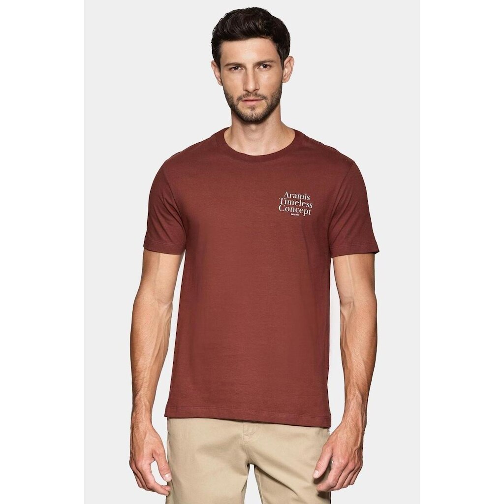 Camiseta Aramis Manga Curta Estampada Timeless Concept Navy