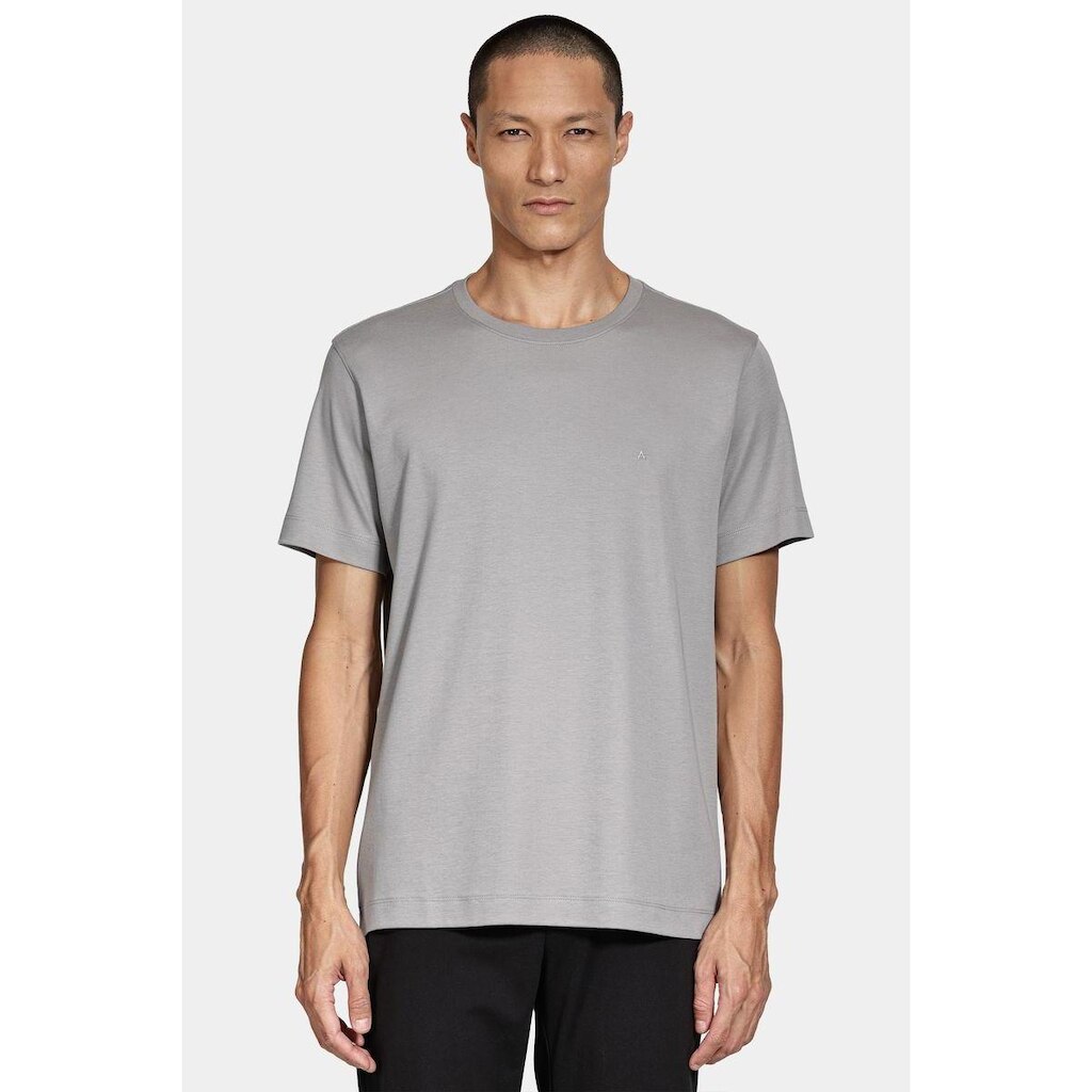 Camiseta Aramis Manga Curta Interlock Pima Granito