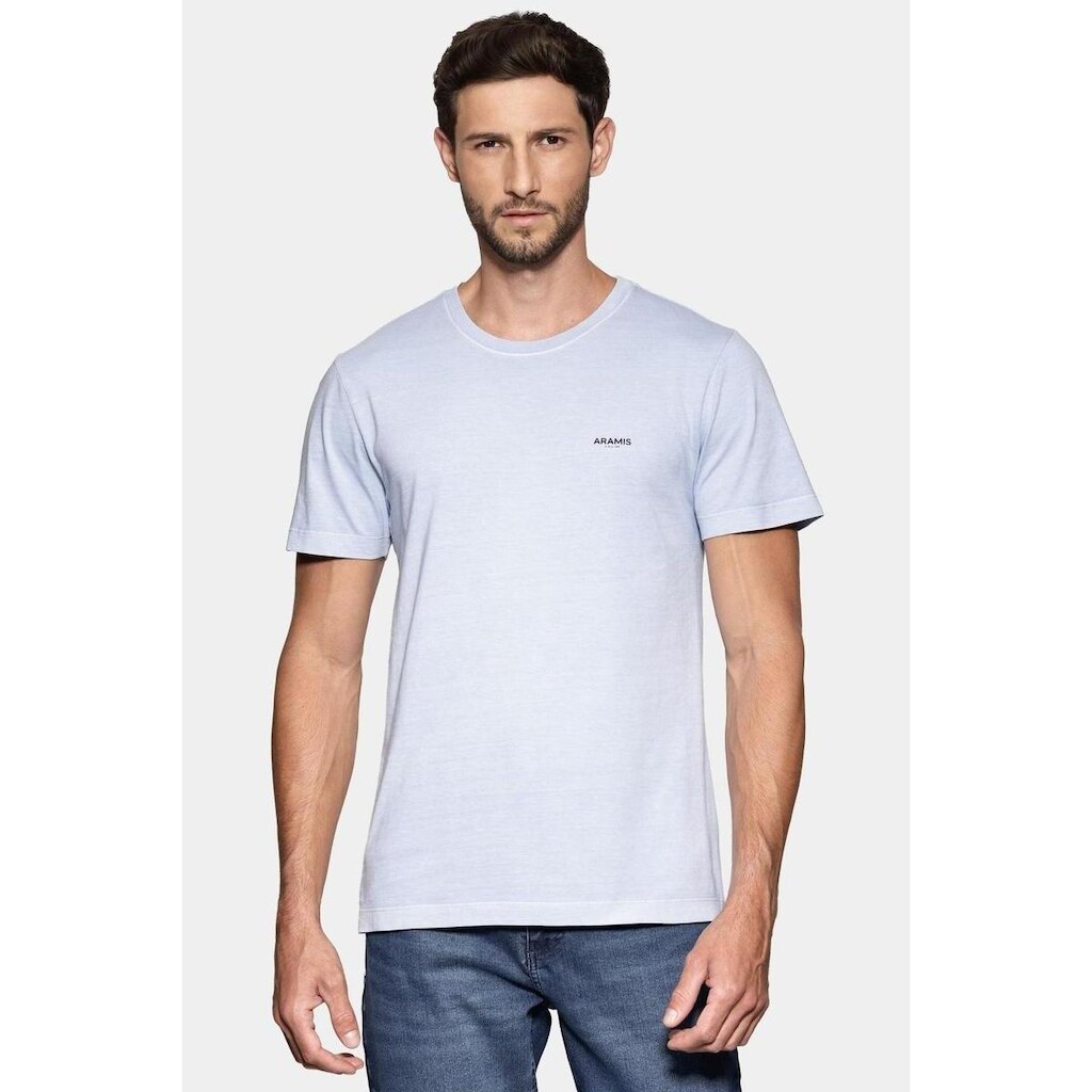 Camiseta Aramis Manga Curta Lavada Básica