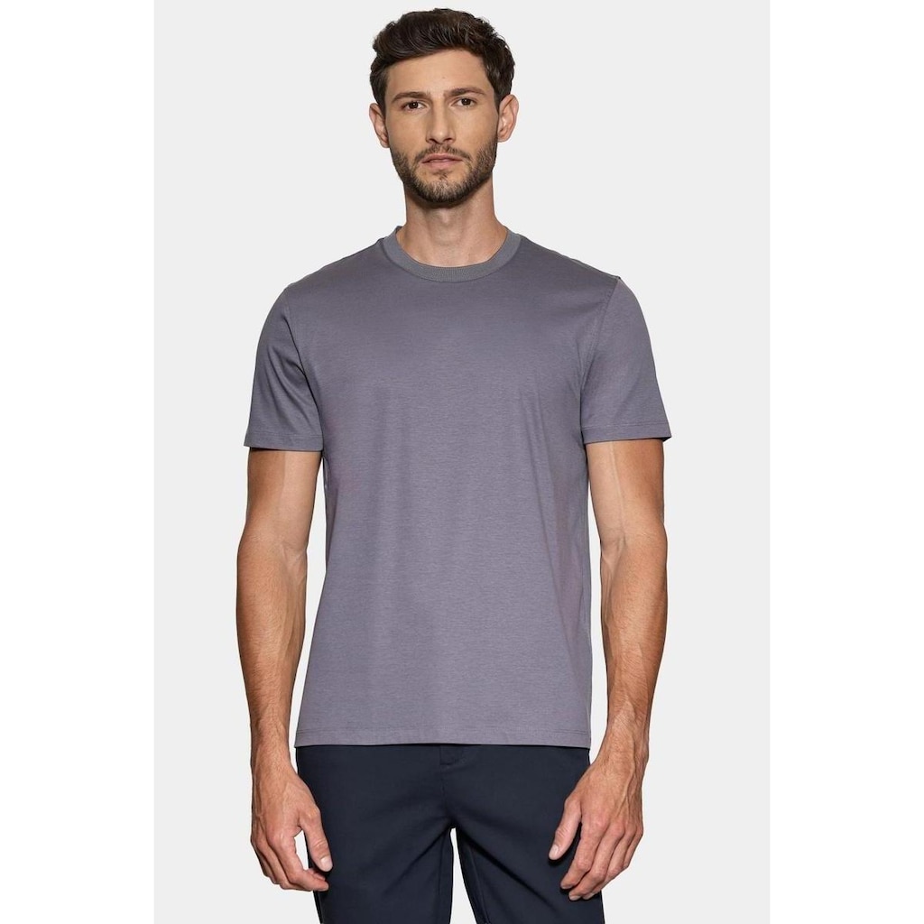 Camiseta Aramis Manga Curta Silk Blend Modal Concreto 117