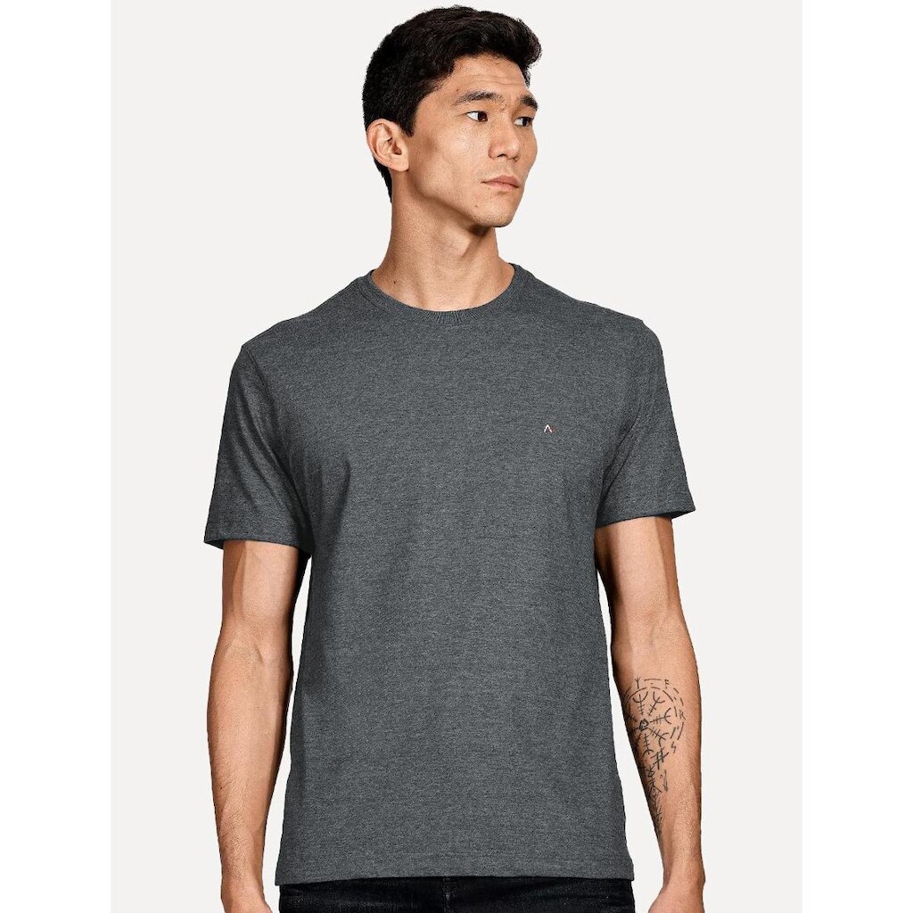 Camiseta Aramis Masculina Basic Light Logo Lisa Grafite CS.12.0537 534
