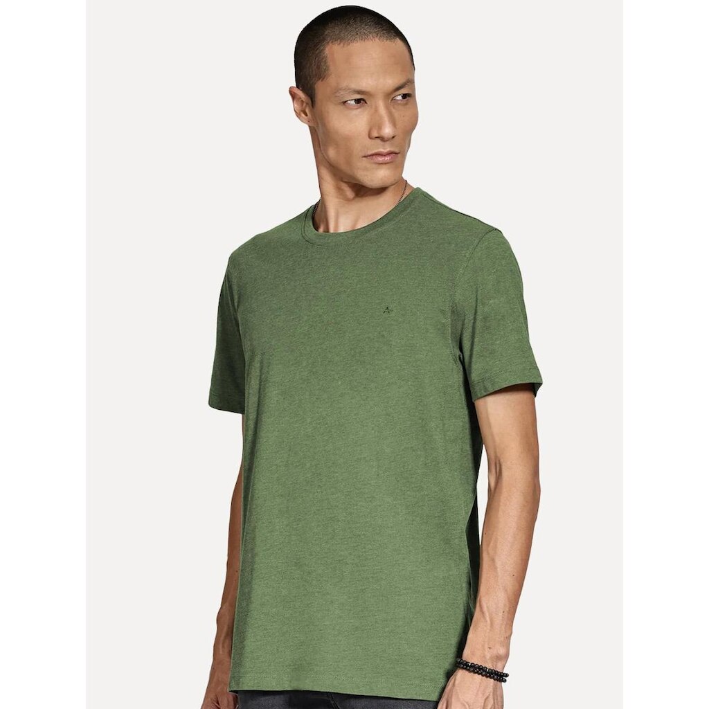 Camiseta Aramis Masculina Basic Lisa Mono Icon Verde Militar Mescla