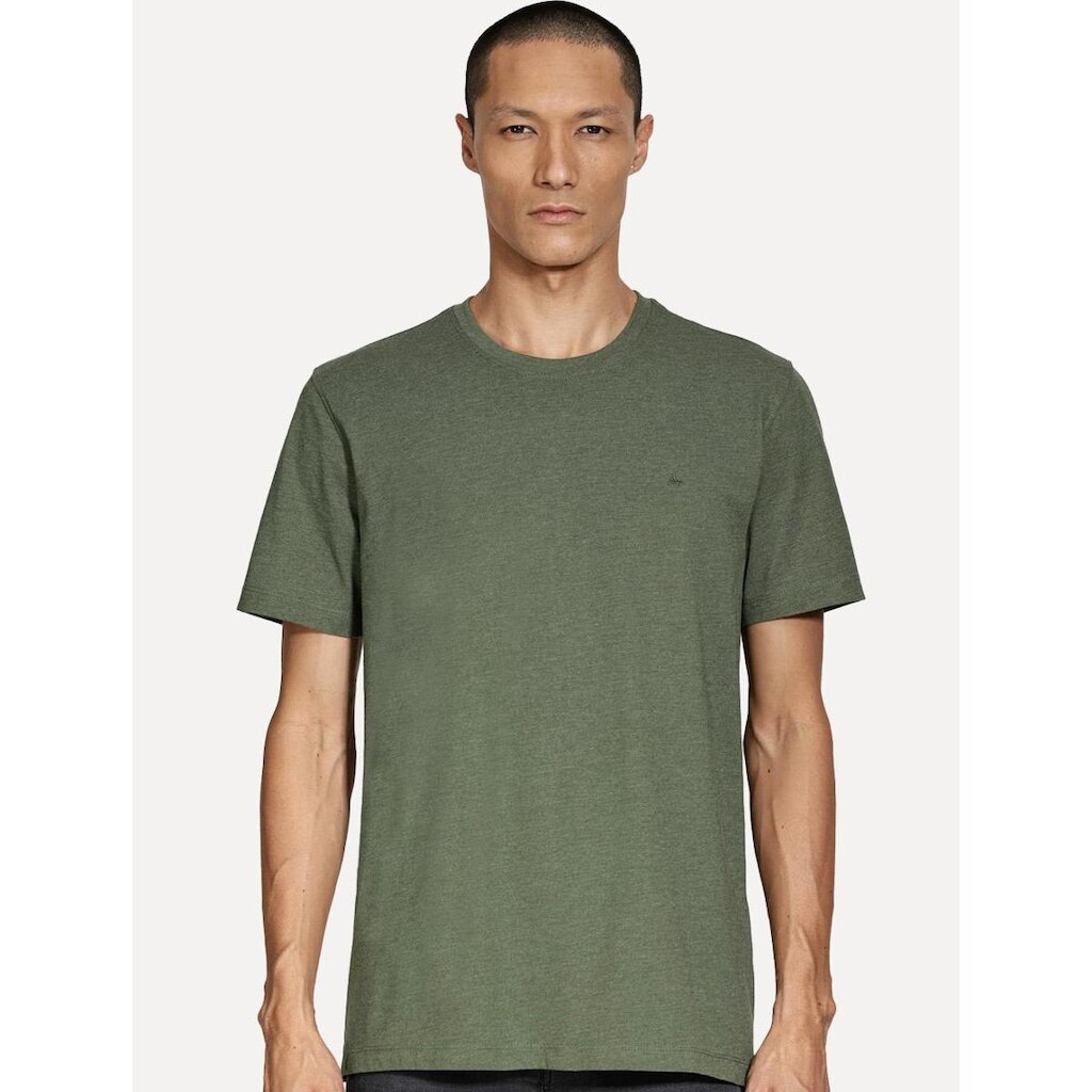 Camiseta Aramis Masculina Basic Lisa Mono Logo Verde Floresta