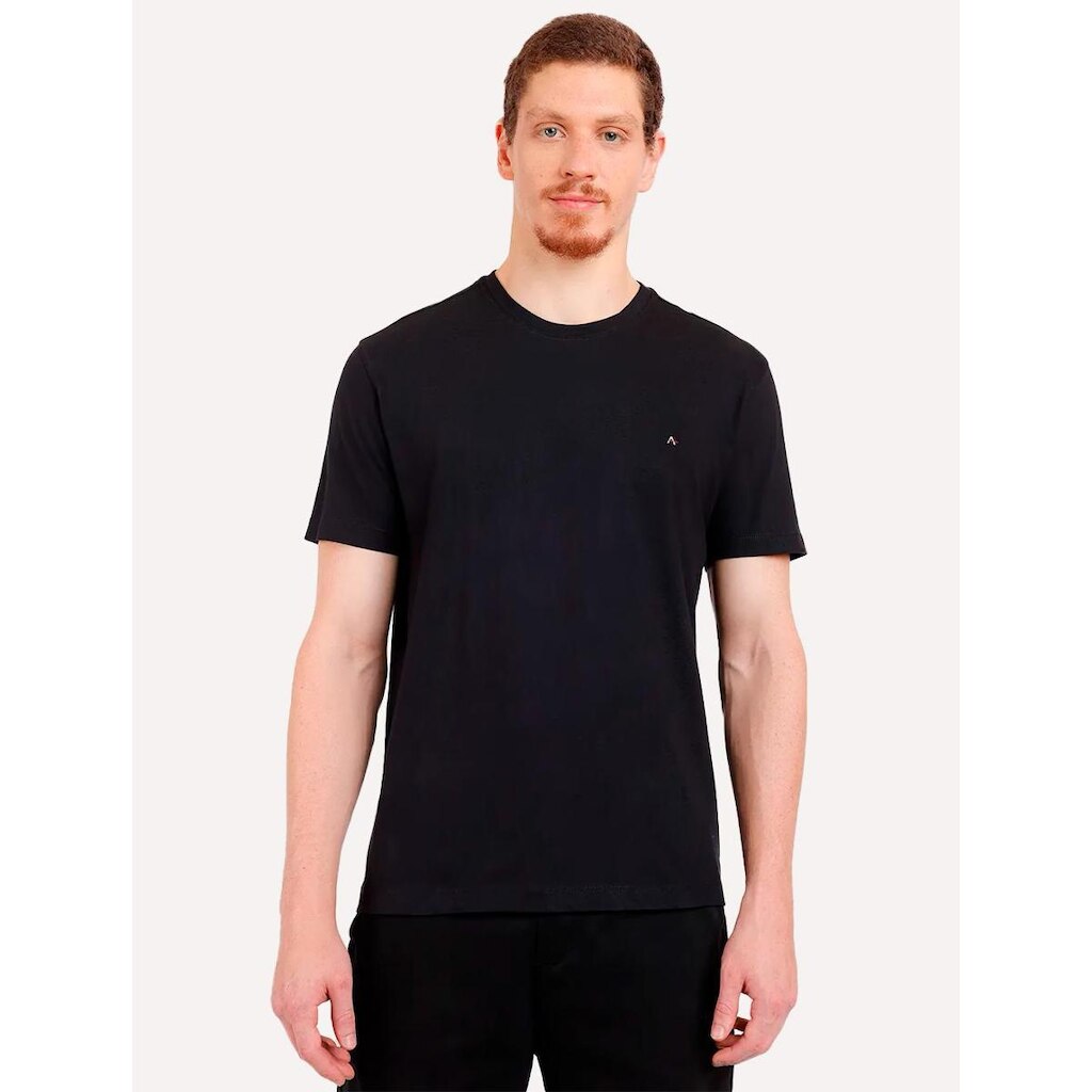 Camiseta Aramis Masculina Basic Lisa Preta