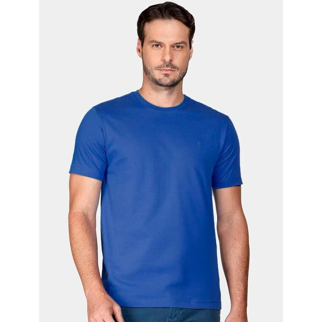Camiseta Aramis Masculina Basic Mono Lisa Azul