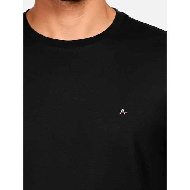Camiseta Aramis Masculina Crewneck Basic Lisa Preta