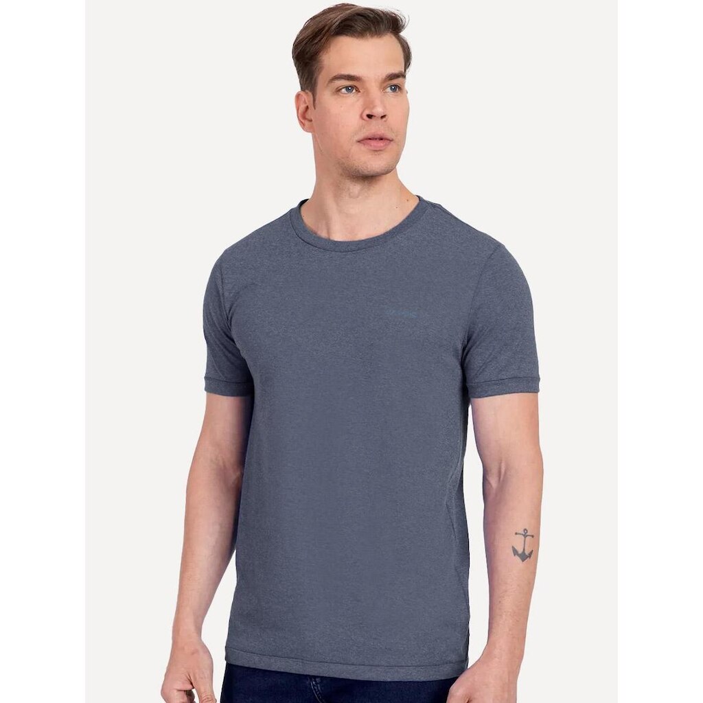 Camiseta Aramis Masculina Eco Lisa Azul Mescla