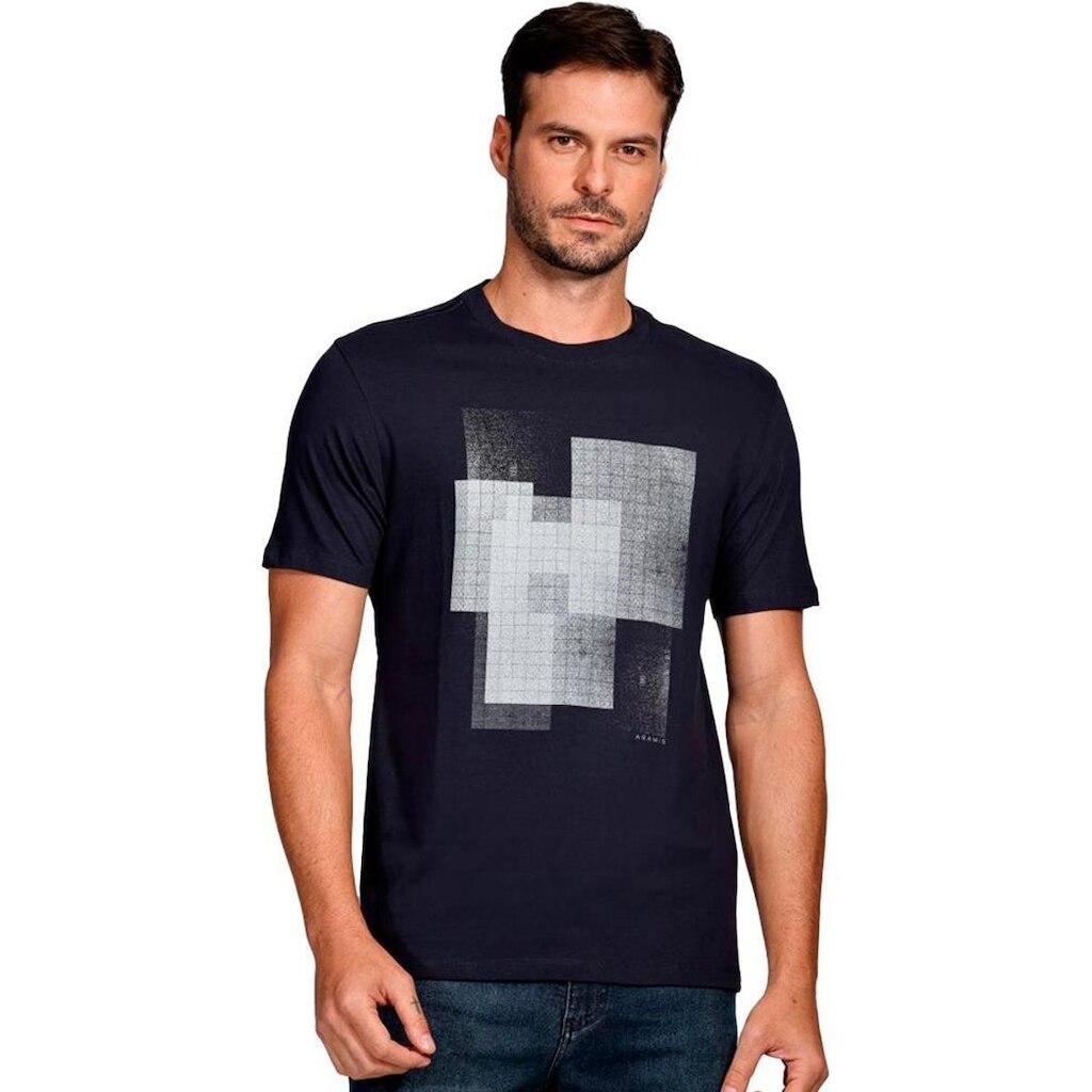 Camiseta Aramis Retângulos Masculino