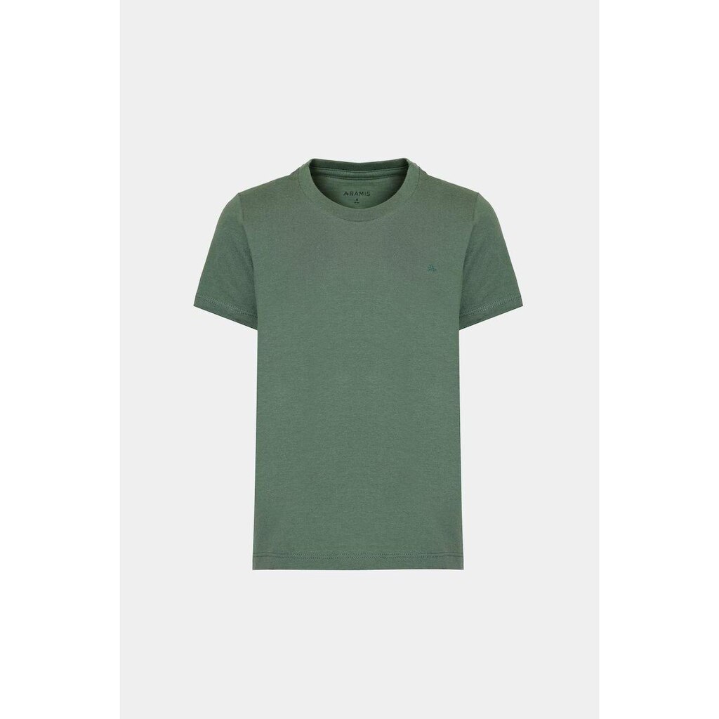 Camiseta Aramis Tricot Algodão Manga Curta Bordado Selva
