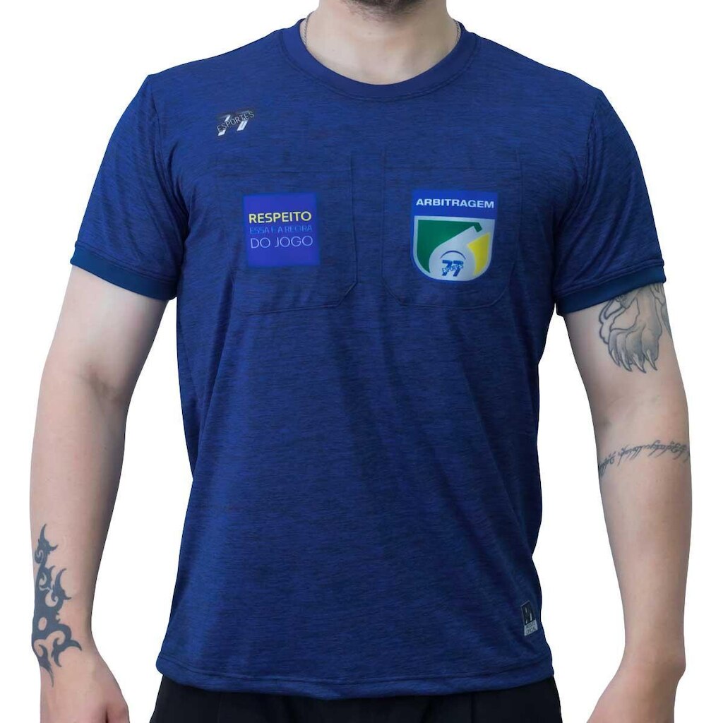 Camiseta Árbitro Dry Melange Mescla Premium