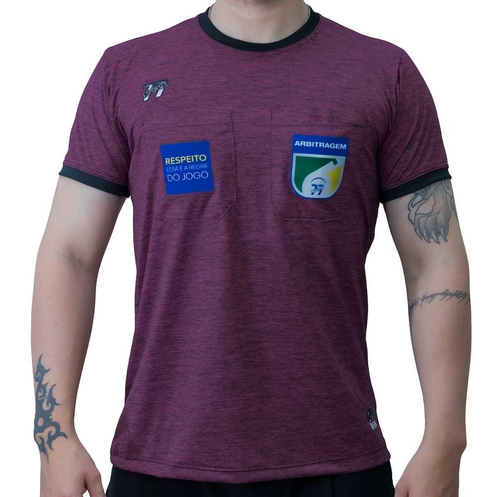 Camiseta Árbitro Dry Melange Mescla Premium