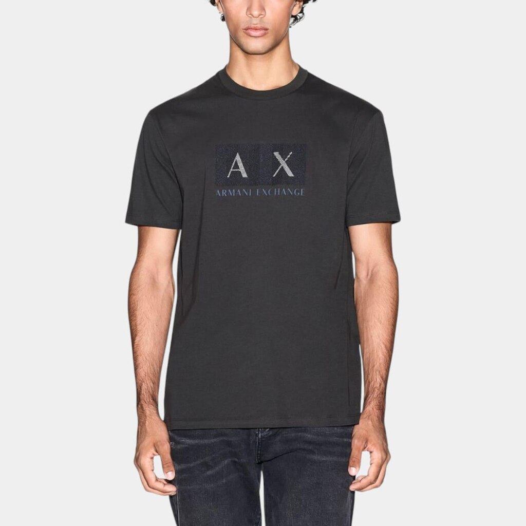 Camiseta Armani Exchange Com Logo Texturizado