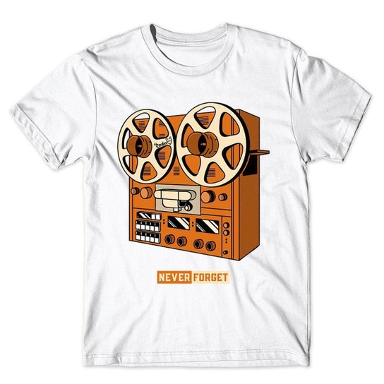 Camiseta As Braba Masculina Tshirt Camisa Never Forget - Branco Menor preço em Camiseta As Braba Masculina Tshirt Camisa Never Forget - Branco