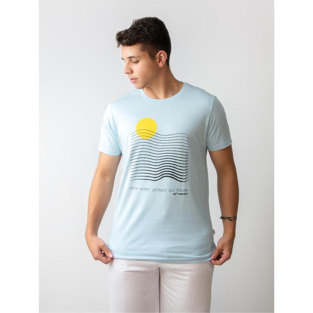 Camiseta Aveloz Wave- Azul Bebe-PP