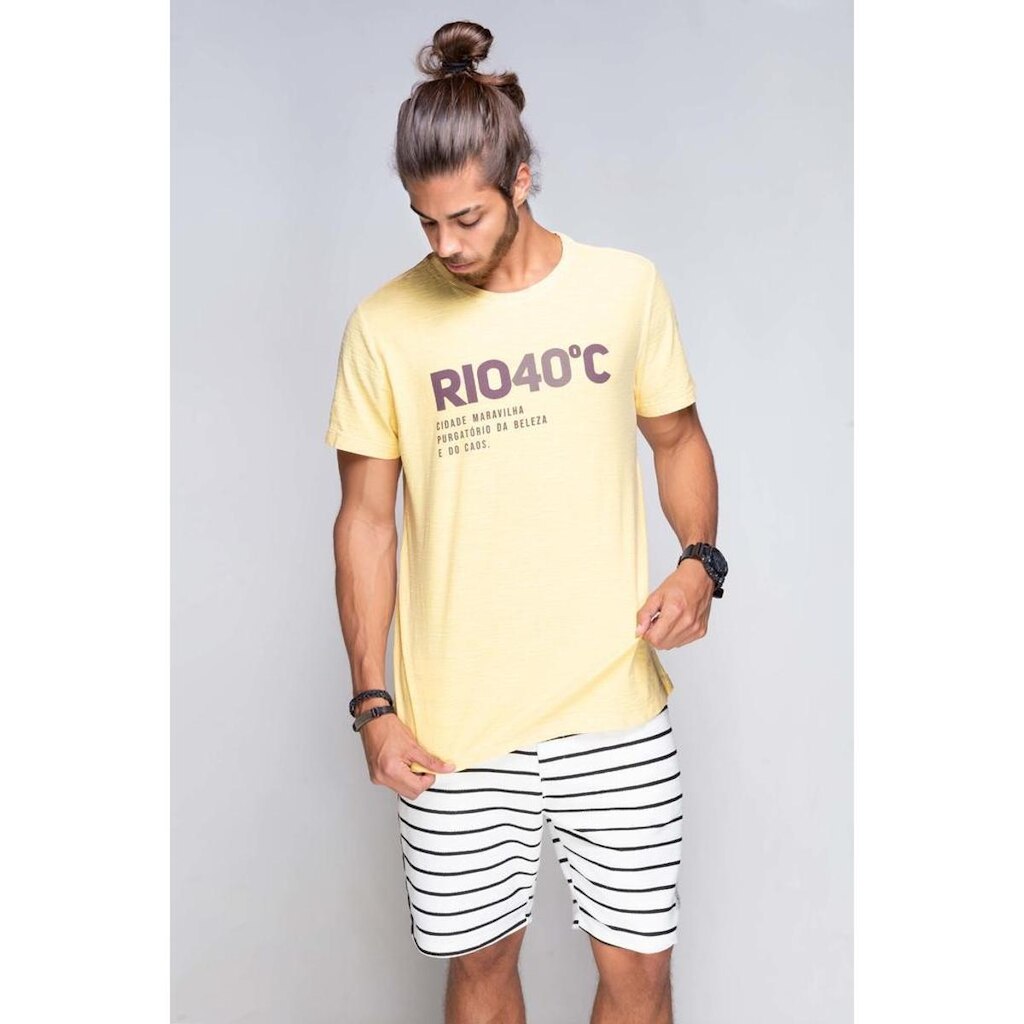 Camiseta Azor Rio 40 Graus Flamê Masculina
