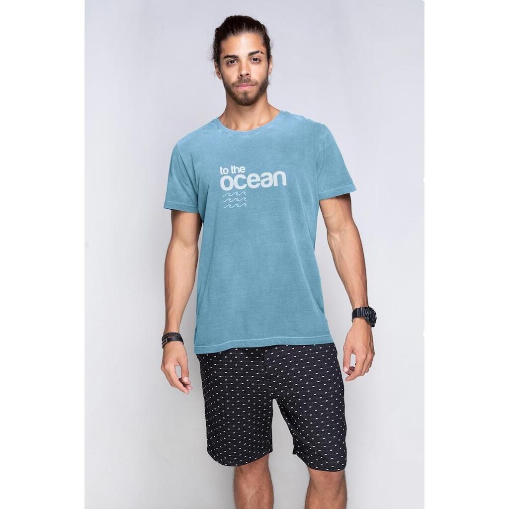 Camiseta Azor to the ocean estonada Masculina