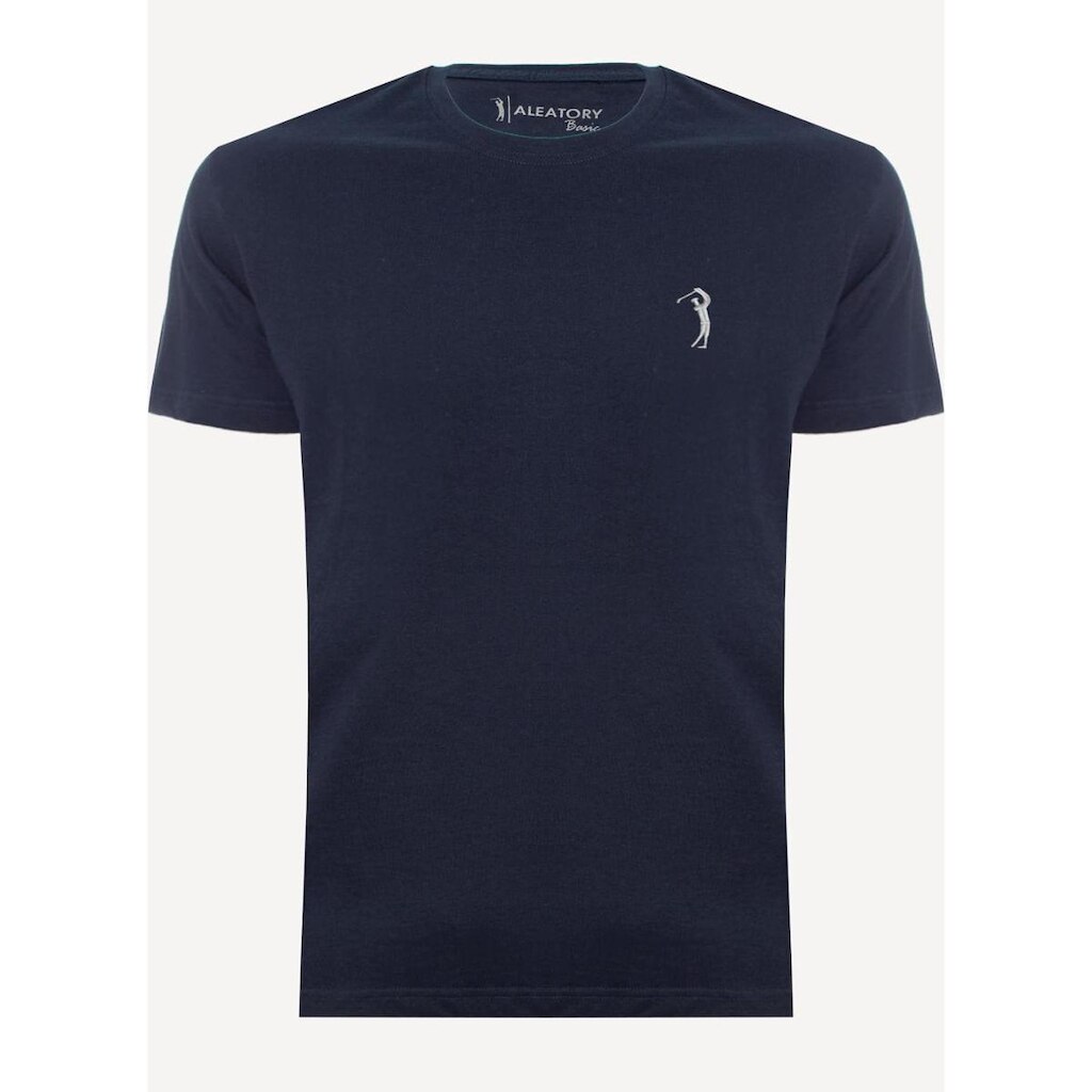 Camiseta Azul Marinho Lisa Aleatory