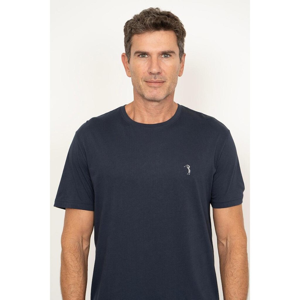 Camiseta Azul Marinho Lisa Aleatory