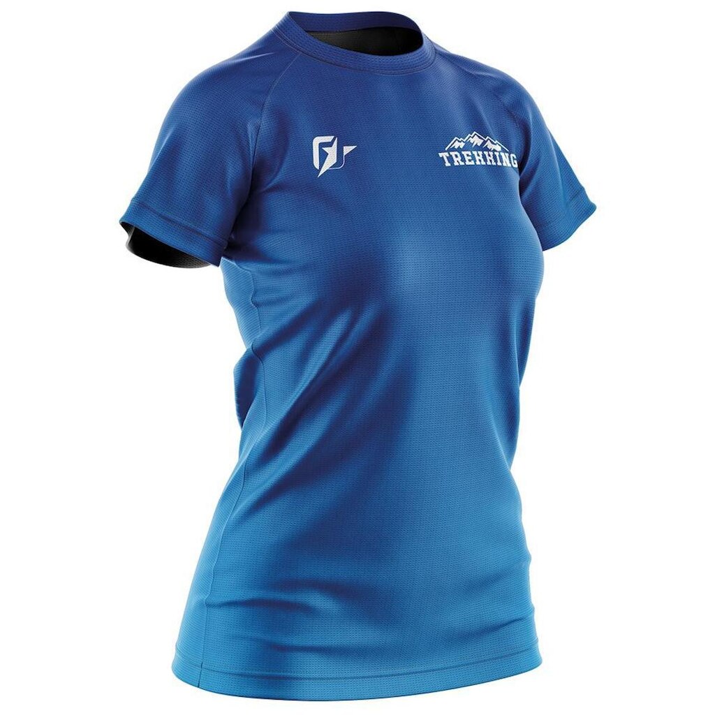 Camiseta Baby Look Feminina Trekking Gradiente Tie Dye Anil