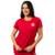 Camiseta Baby Look Futebol Feminina Internacional Oficial Classic - Vermelho