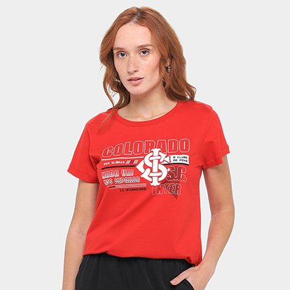 Camiseta Baby Look Internacional Clássica Feminina - Feminino