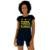 Camiseta Babylook Feminina MXD Conceito Comer, Treinar e Amar - Preto