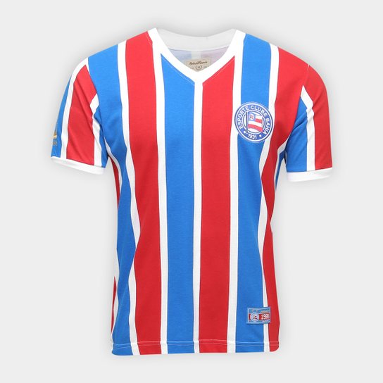 Camiseta Bahia Retrô 1988 Masculina - Azul+Vermelho