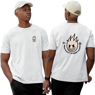 Camiseta Basica Algodão‎ Fireball Mode Street Abstract
