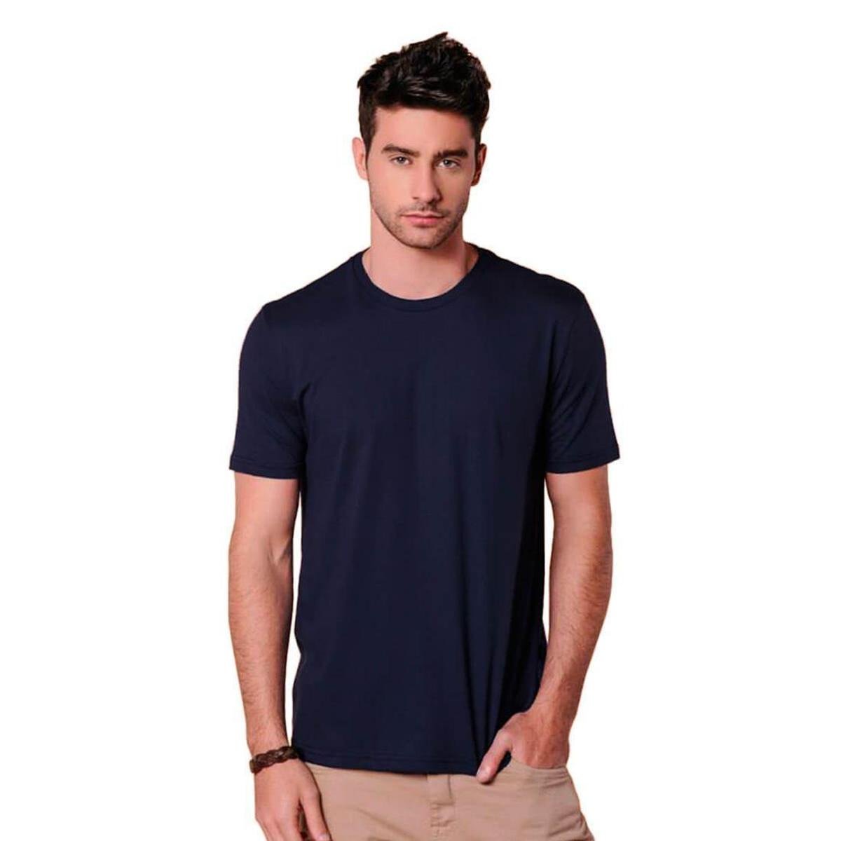 Camiseta Básica Comfort Azul Claro