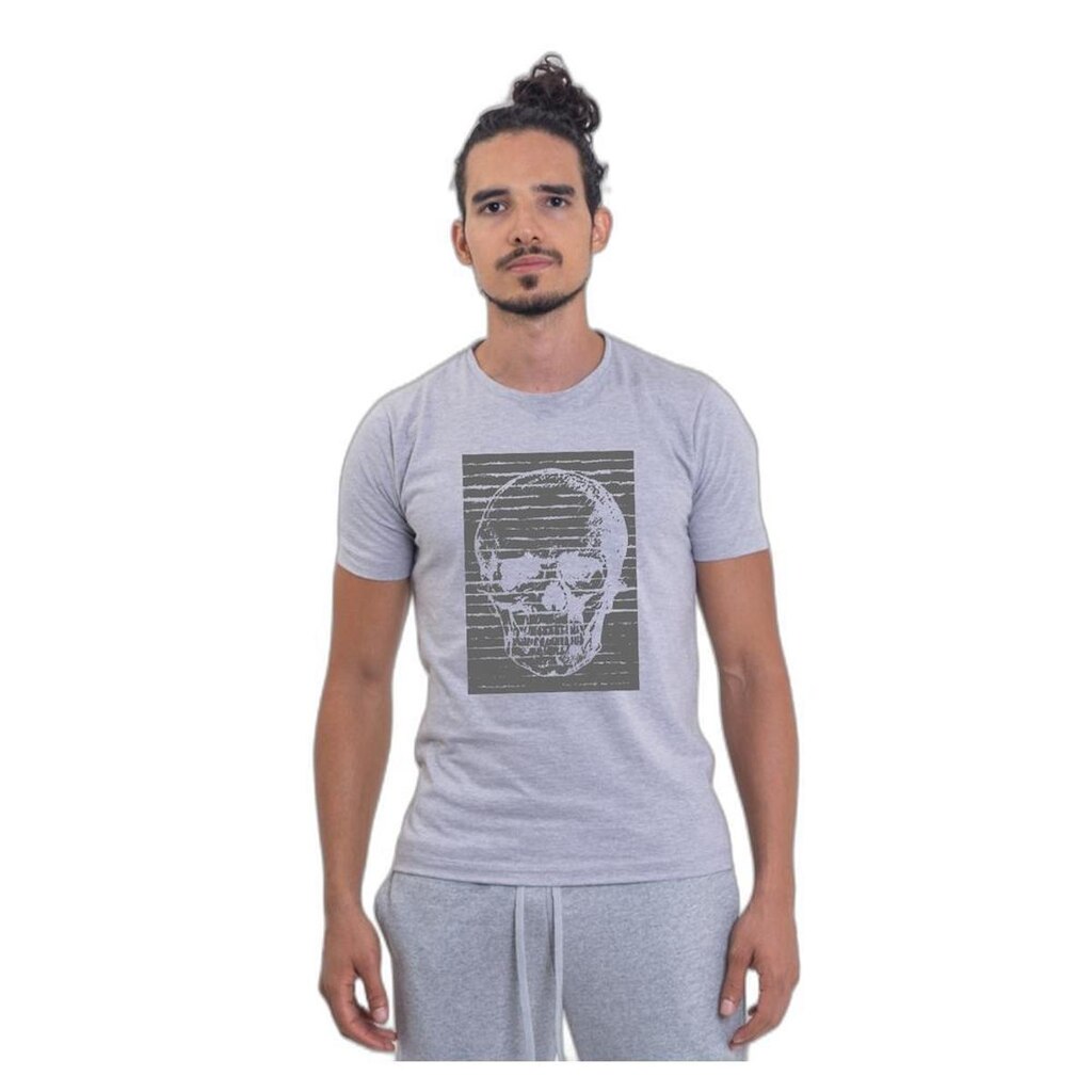 Camiseta Básica de Algodão Masculina Estampada