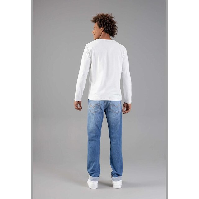 Camiseta Básica de Mangas Longas Masculino Adulto Just Basic - Branco ...