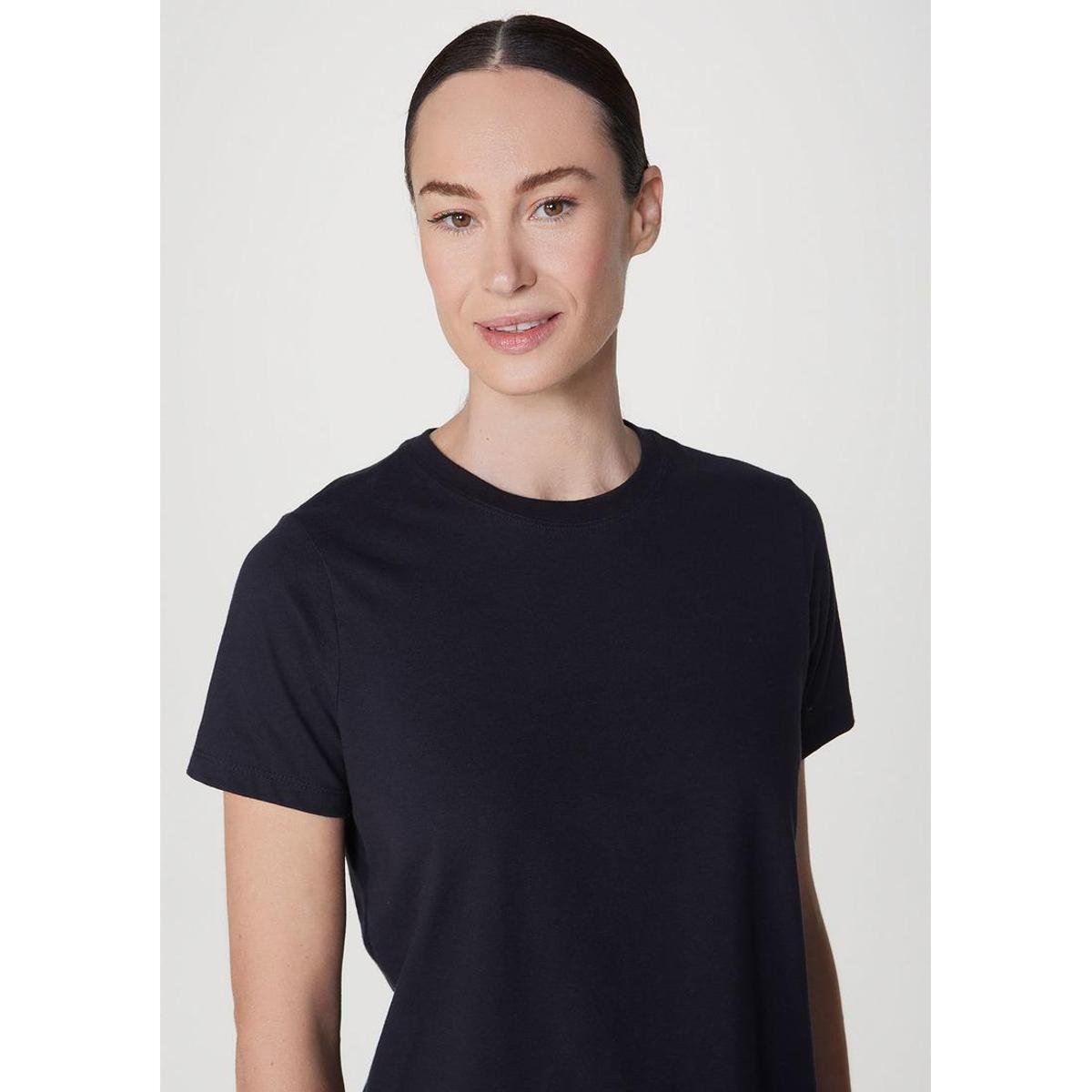 Camiseta Básica Feminina Hering - Preto | Netshoes