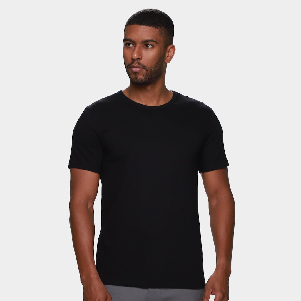 Camiseta Básica Hering Slim Manga Curta Masculina