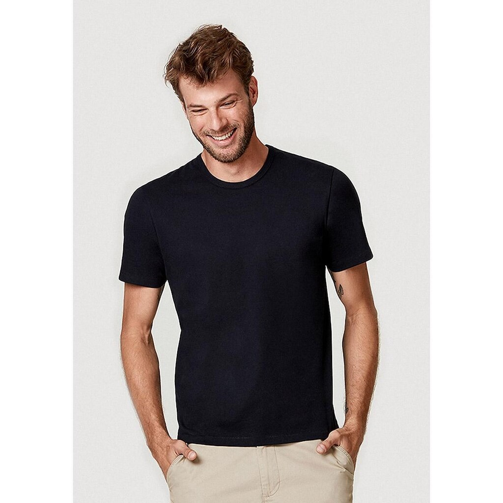 Camiseta Básica Hering Slim Mangas Curtas Masculina