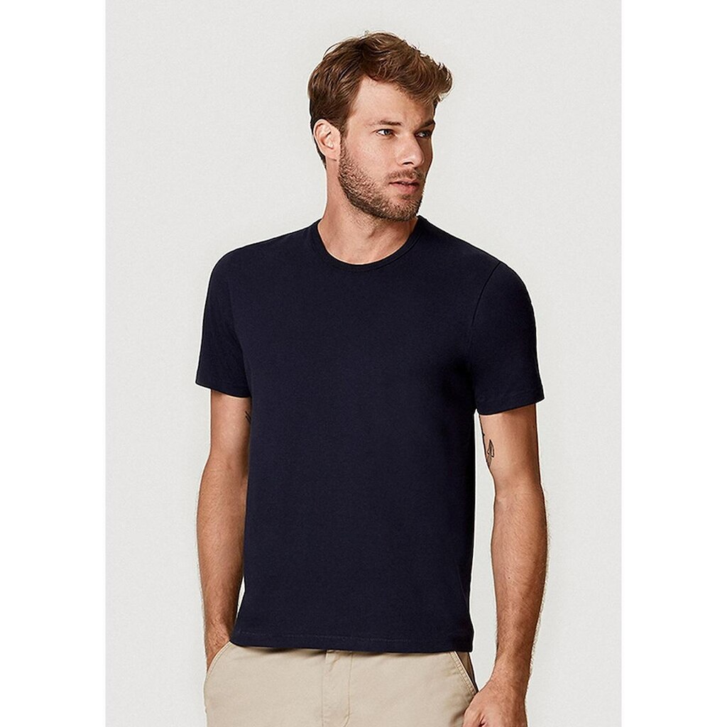 Camiseta Básica Hering Slim Mangas Curtas Masculina