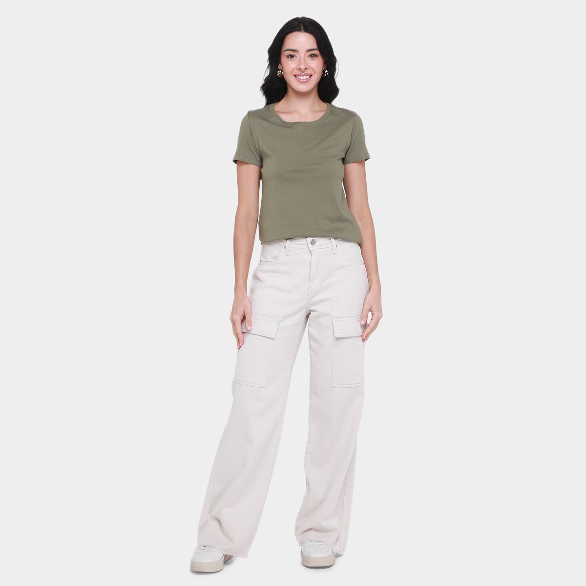 Camiseta Básica Hering Slim World Feminina - 3