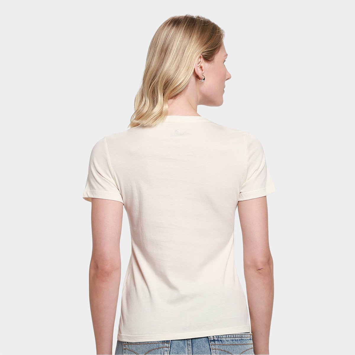 Camiseta Básica Hering Slim World Feminina - 1
