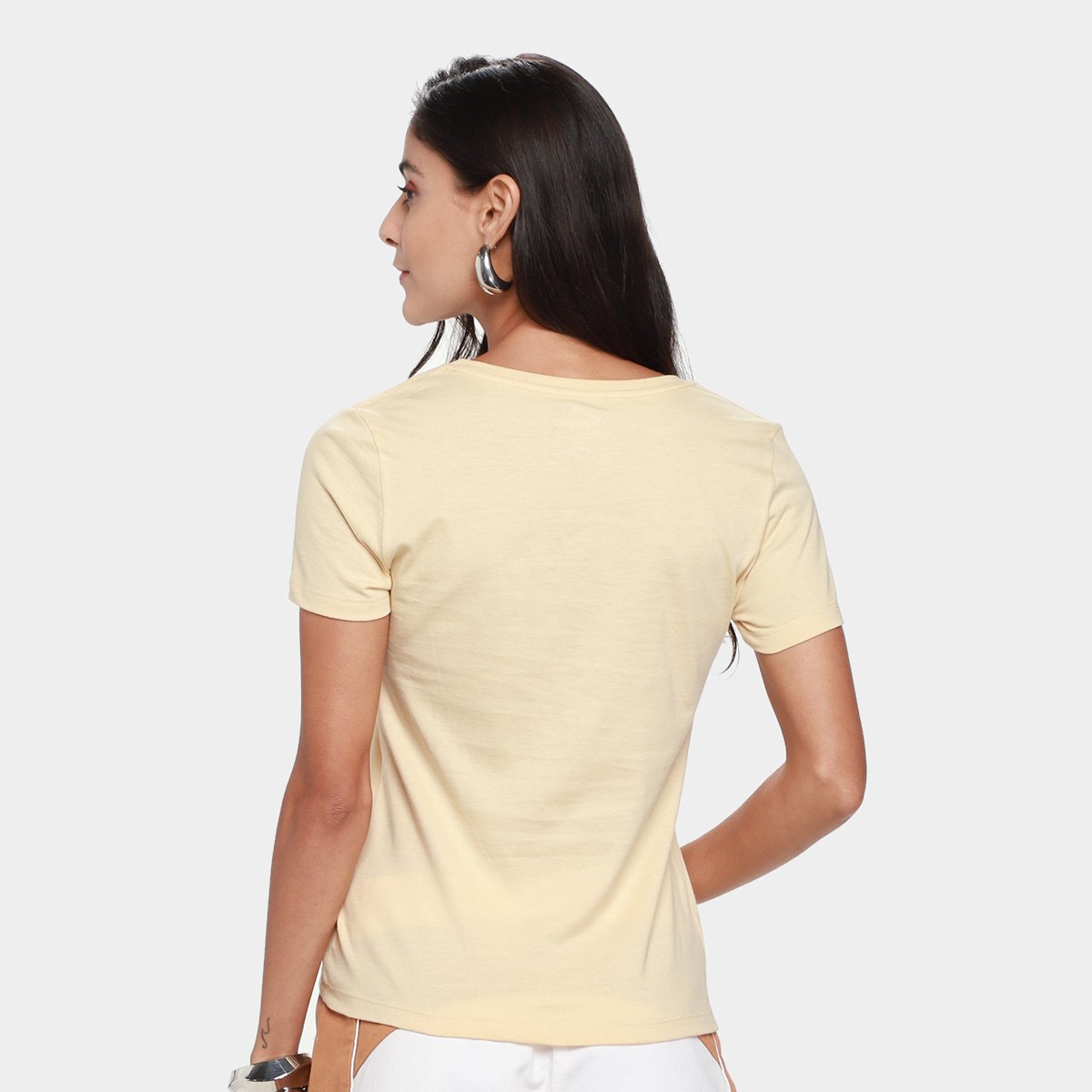 Camiseta Básica Hering Slim World Feminina - 1