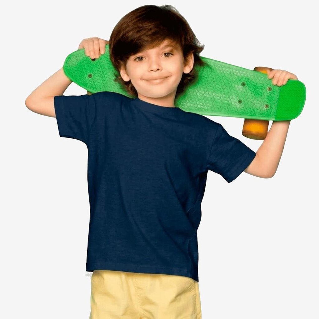 Camiseta Básica Infantil 100 Algodão Confortável Sem Estampa