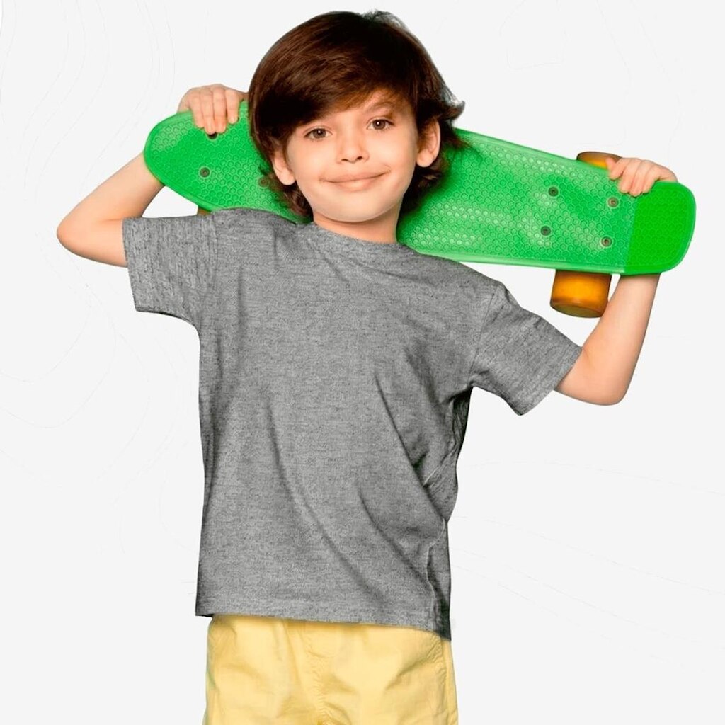 Camiseta Básica Infantil 100 Algodão Confortável Sem Estampa
